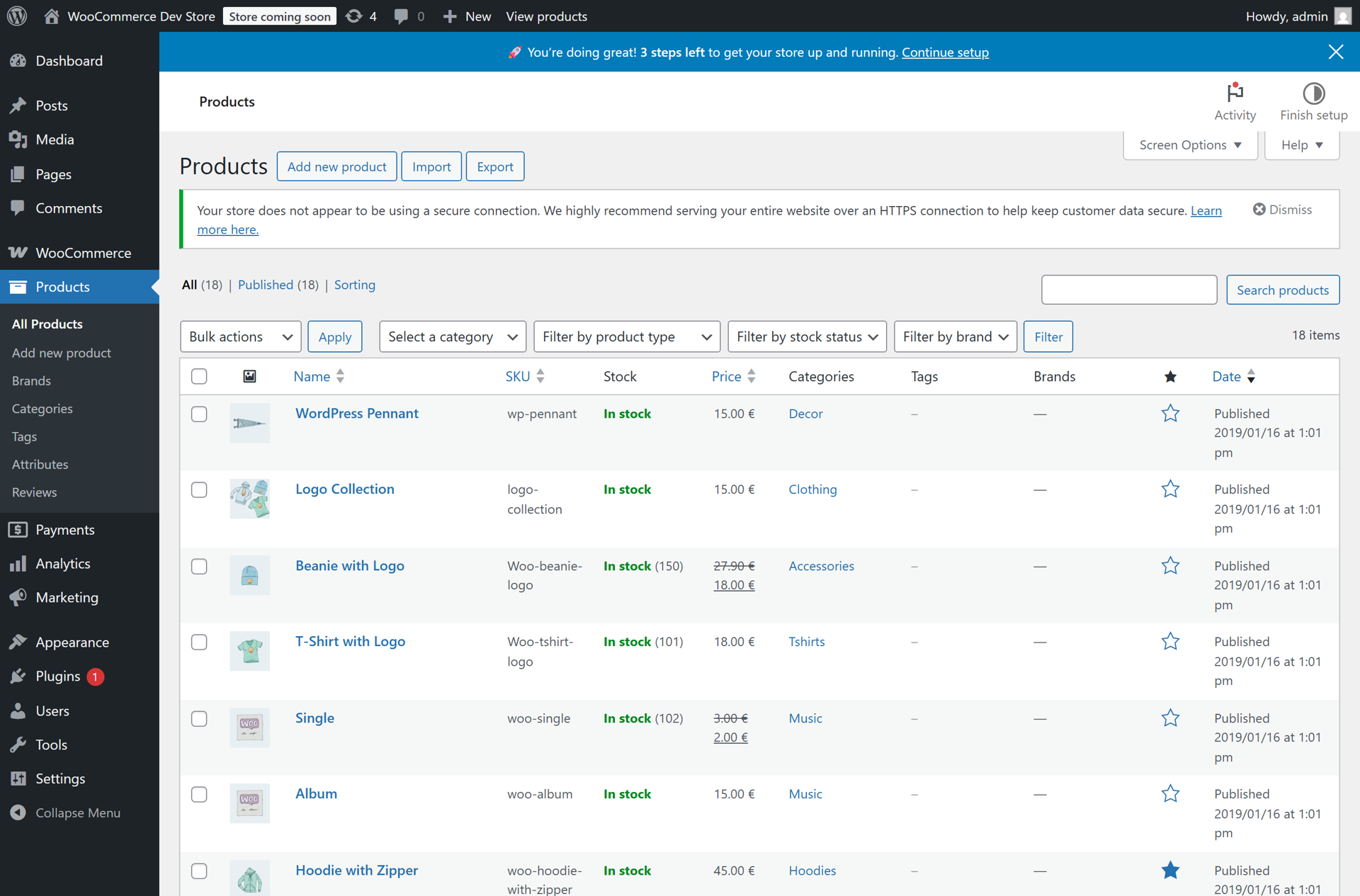 Mass update WooCommerce products and stock with LinkyFlow